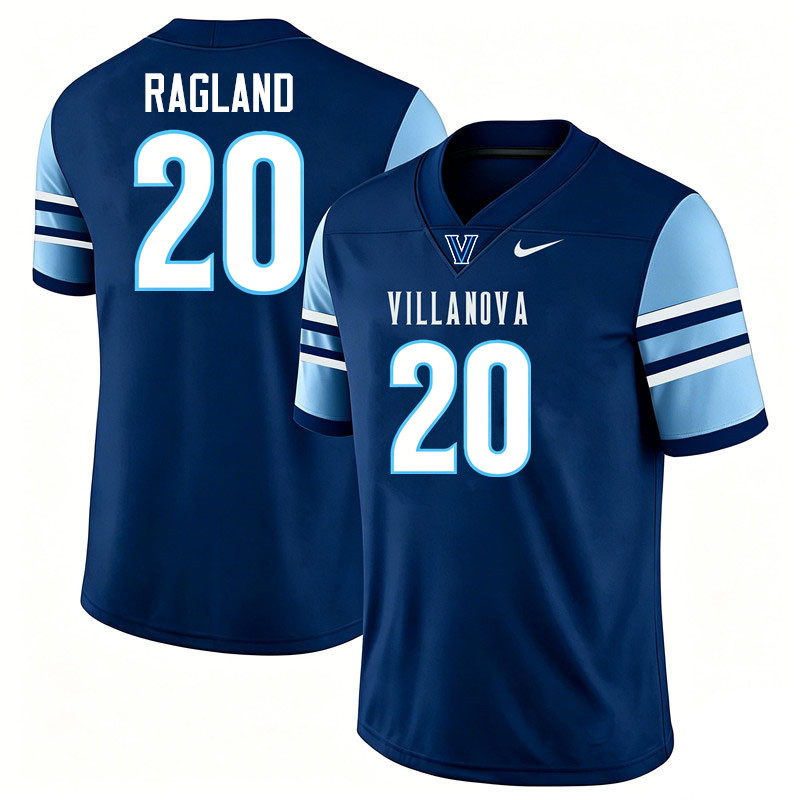 Villanova Wildcats #20 Isaiah Ragland College Football Jerseys,Uniforms-Navy
